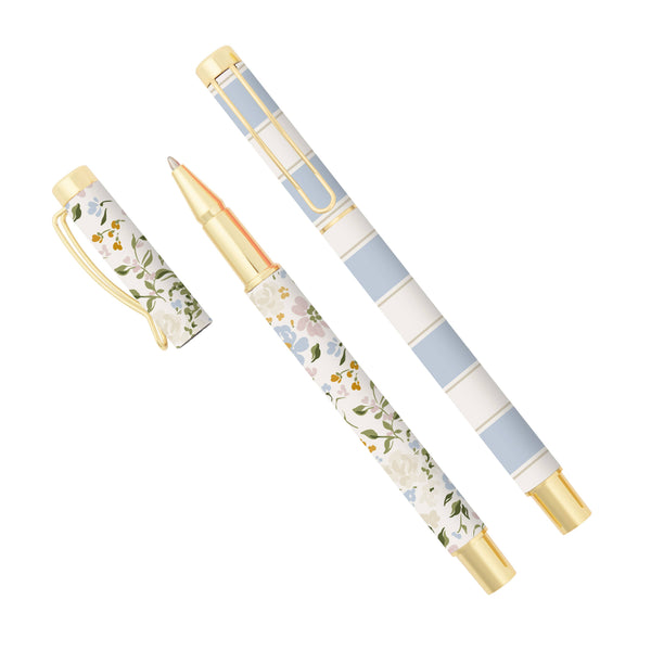 Pen Set, Floral Metal Set/2
