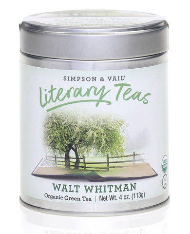 Tea Tin, Walt Whitman’s Organic Green Tea Blend, Loose Leaf