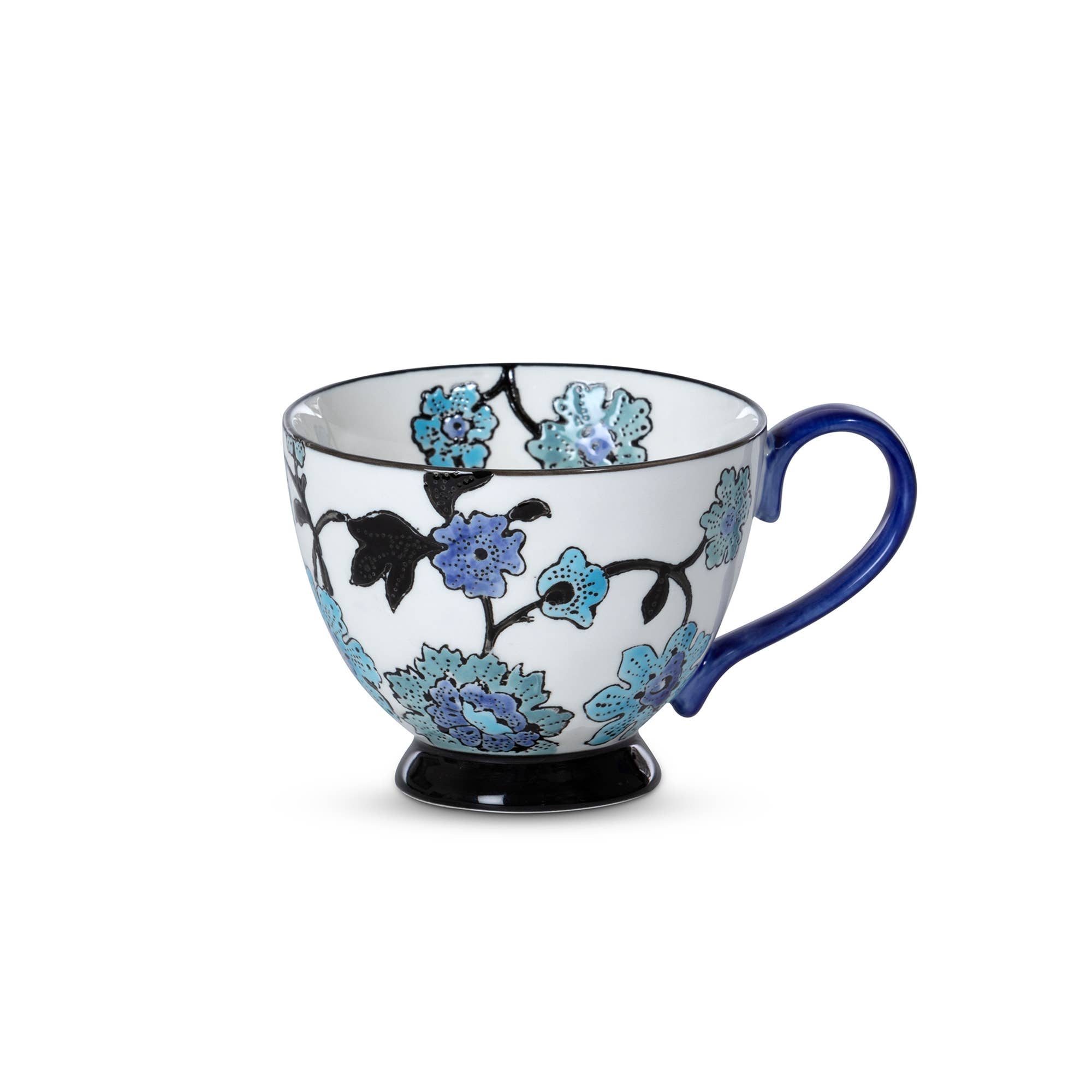 Cup, Periwinkle Vine Pattern