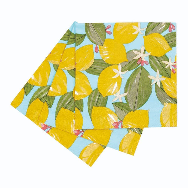 Napkins,  Cocktail, Lemon Blossoms