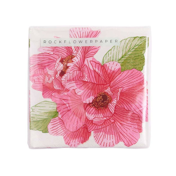 Pink Peony  Paper Cocktail Napkins