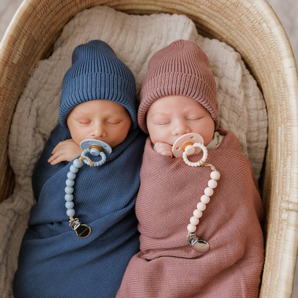 Pacifier + Clip Set, Camel