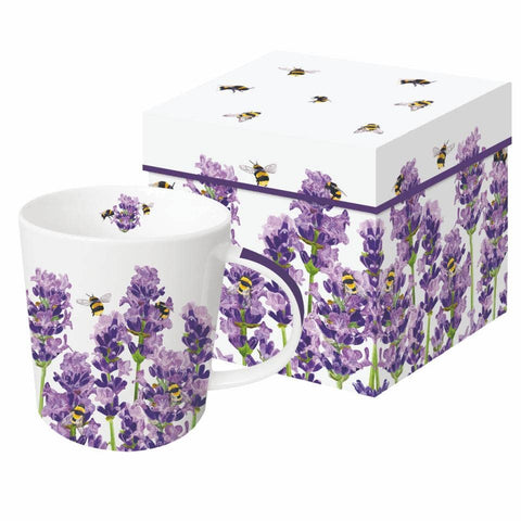 Mug in Gift Box, Bees and Lavender