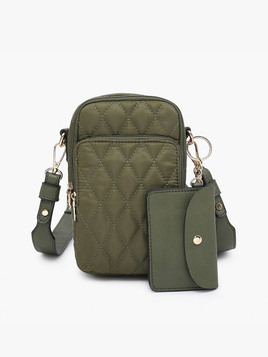 Crossbody, Parker Quilted w/ Pouch: Olive