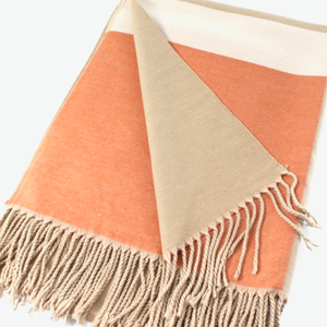 Scarf, Buttercup Reversible Peach