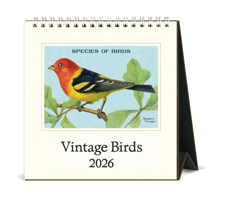 2026 Calendar, Desk, Birds