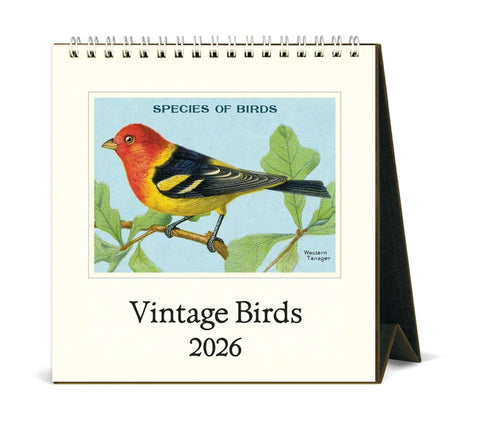 2026 Calendar, Desk, Birds