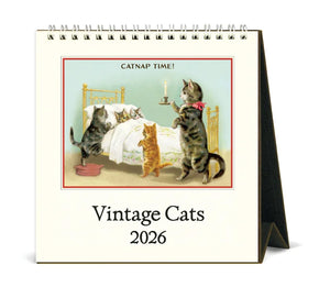 2026 Calendar, Desk, Cats