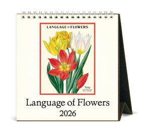 2026 Calendar, Desk, Language of Flowers