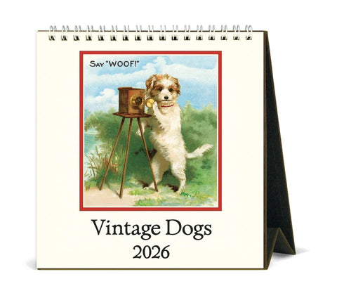 2026 Calendar, Desk, Dogs