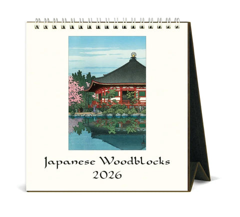2026 Calendar, Desk, Japanese Woodblocks