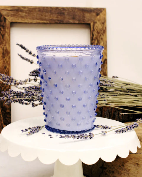 Hobnail Candle, Lavender No. 64