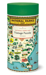 Puzzle, 1000pc National Parks Map