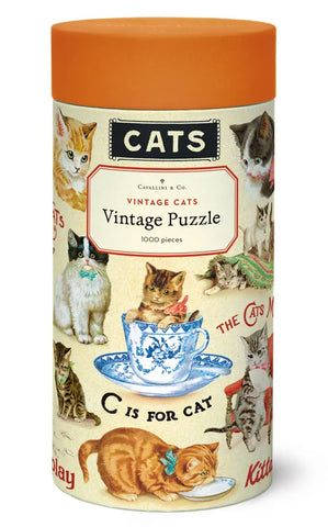 Puzzle, 1000pc Vintage Cats