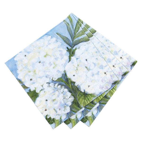 Hydrangeas Paper Cocktail Napkins