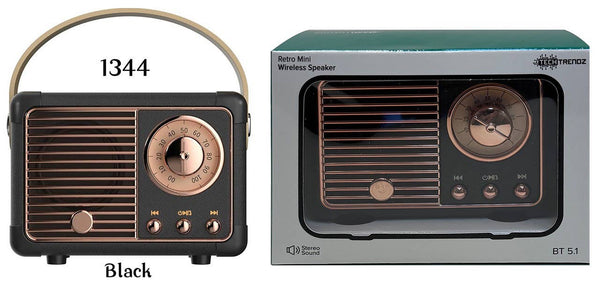 Vintage Bluetooth Speaker: Black
