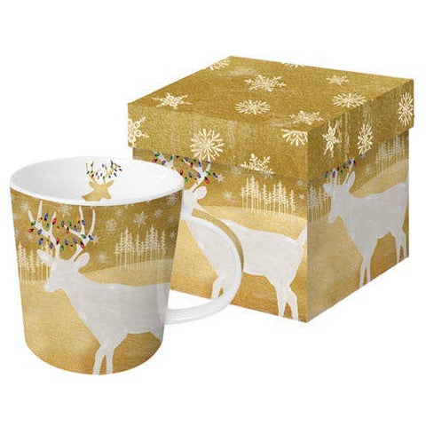 MUG IN GIFT BOX- WOODLAND DEER