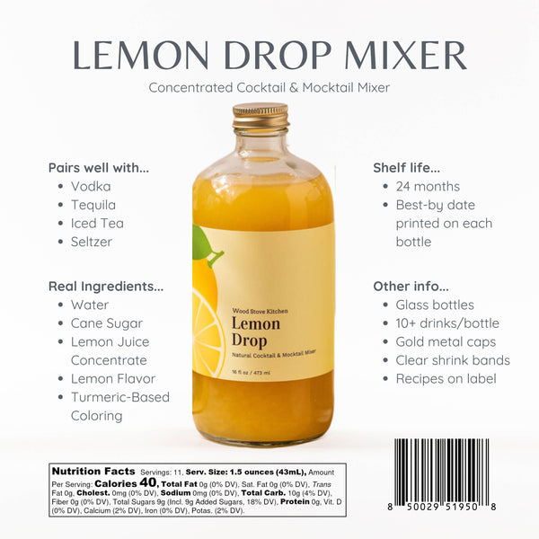 Cocktail Mixer, Lemon Drop, 16 oz