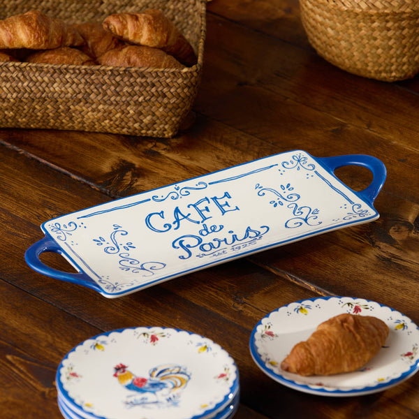Bistro Rectangular Tray with Handles