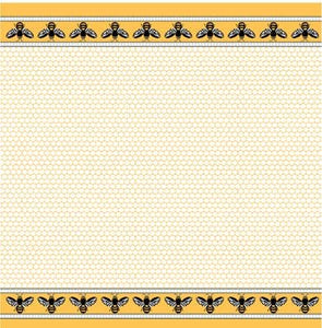 Tea Towel, Bees Honeycomb Jacquard
