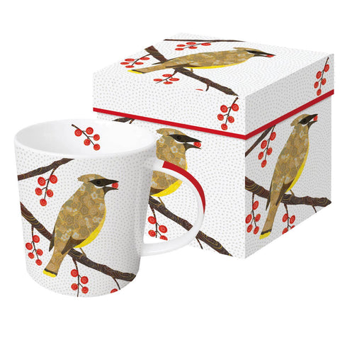 Mug in Gift Box, Birds and Berries
