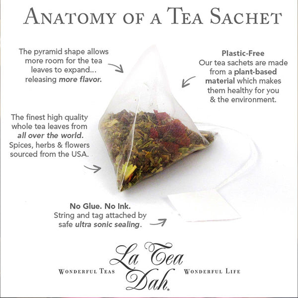 Tea Tin, Peach Botanical Blends