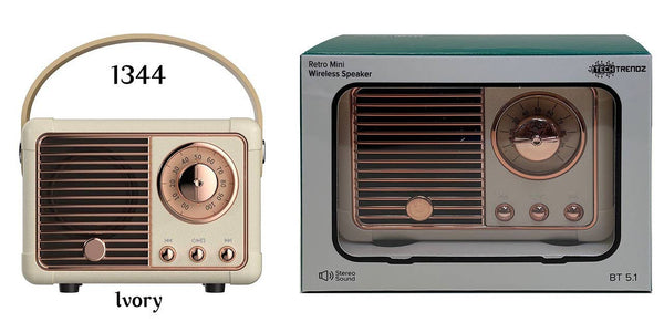 Vintage Bluetooth Speaker: Black