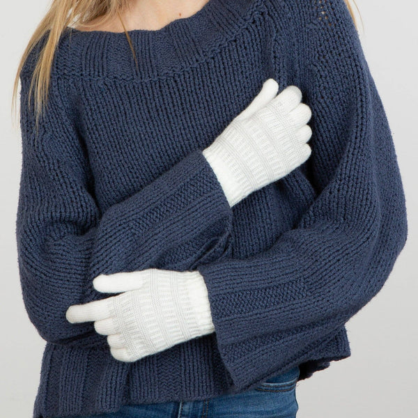 Gloves, Emery Knit - Cream
