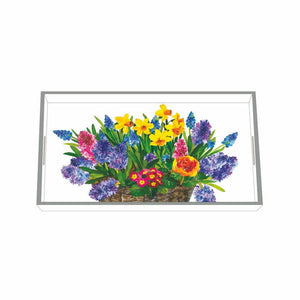 Tray, Wooden Vanity Spring Basket