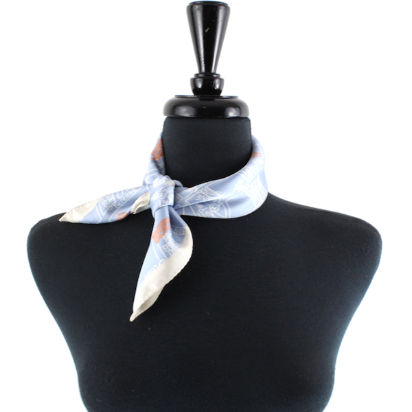 Scarf, Square Paris Map in Light Blue (21x21)