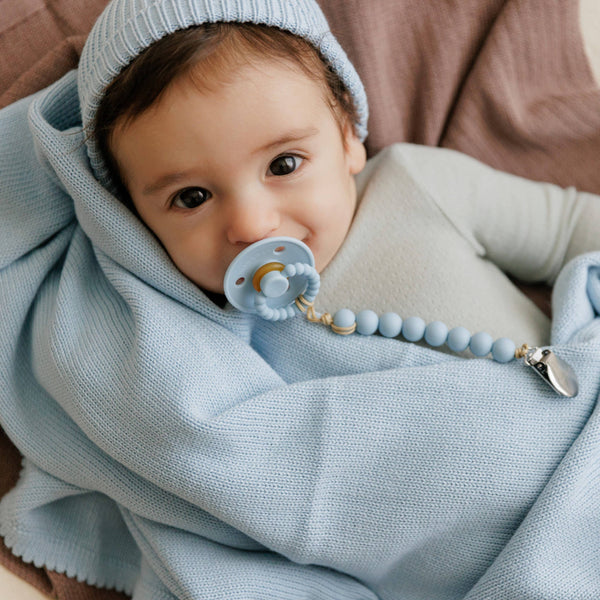 Pacifier + Clip Set, Camel