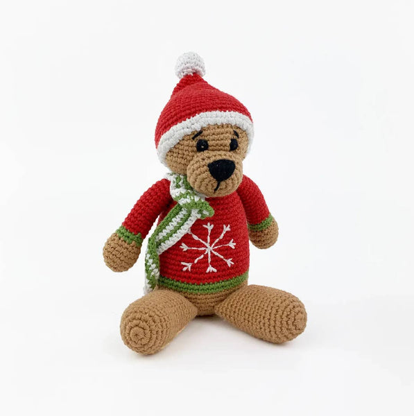Holiday Plush, Christmas Teddy Bear Handmade
