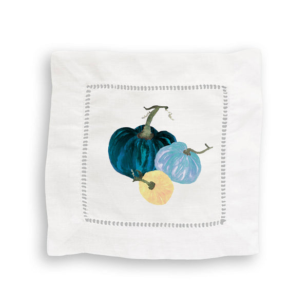 Linen Cocktail Napkin Set, The Perfect Pumpkins