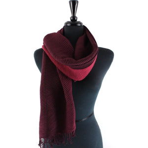 Scarf, Bryce Canyon Pleated Wine