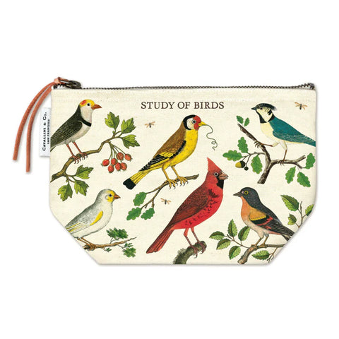 Pouch, Vintage Birds