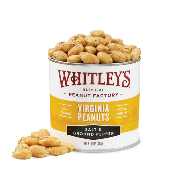 Peanuts, Salt & Ground Pepper Virginia Peanuts 12 oz.