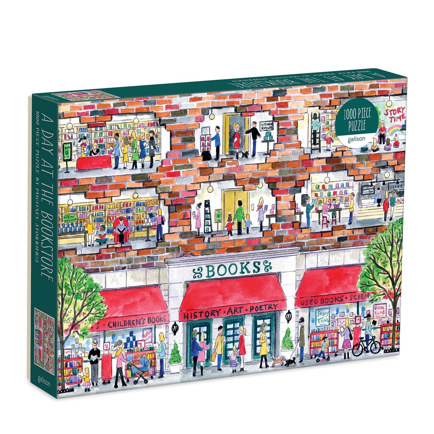 Puzzle, Day at the Bookstore, Michael Storrings 1000 pc