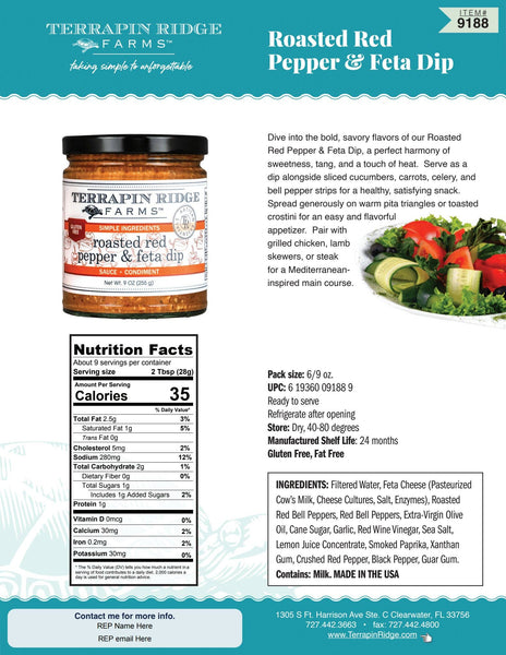 Dip, Roasted Red Pepper & Feta