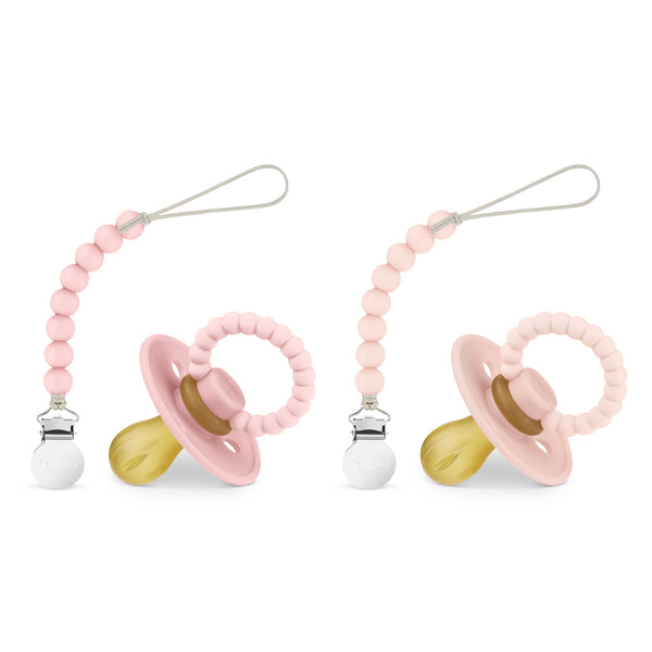 Pacifier + Clip Set, Camel