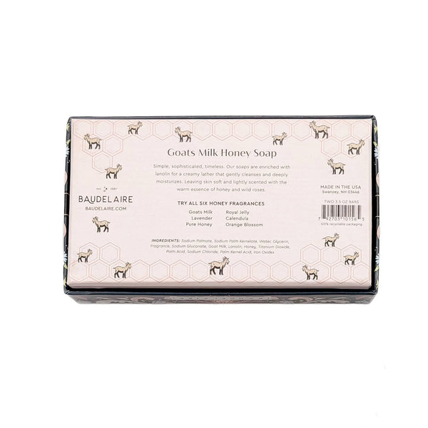 Goats Milk Honey Soap 3.5oz – 2 Bar Gift Box