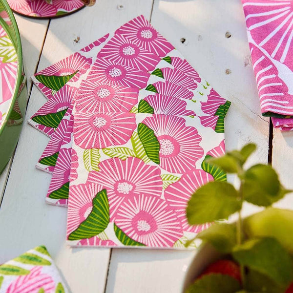Poppy Papaver Paper Cocktail Napkins