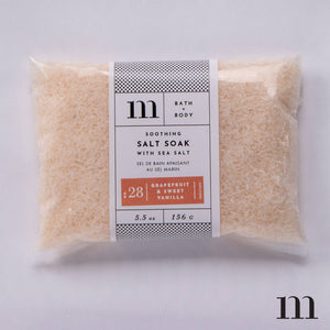 Salt Soak Envelope: No 28 Grapefruit & Sweet Vanilla