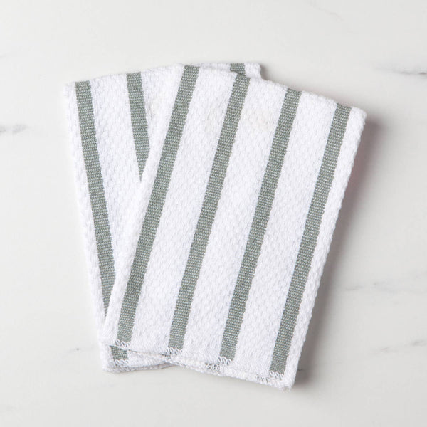 Dishcloths, Basketweave London Gray Set/2