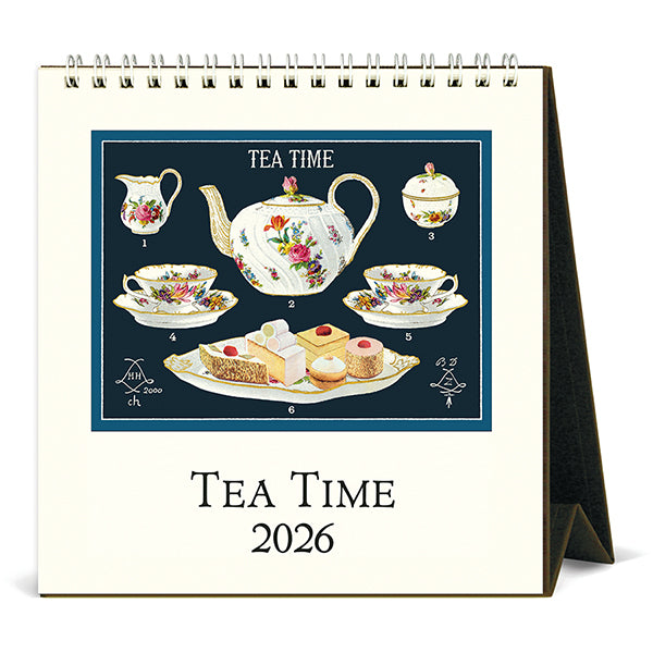 2026 Calendar, Desk, Tea Time