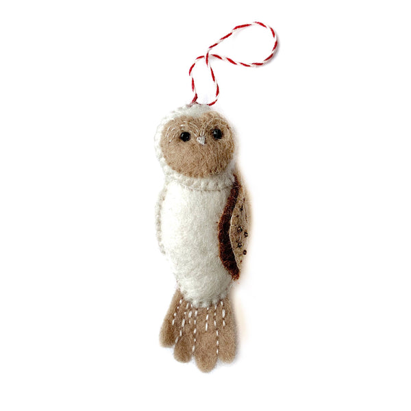 Ornament, Felt Owl Wool