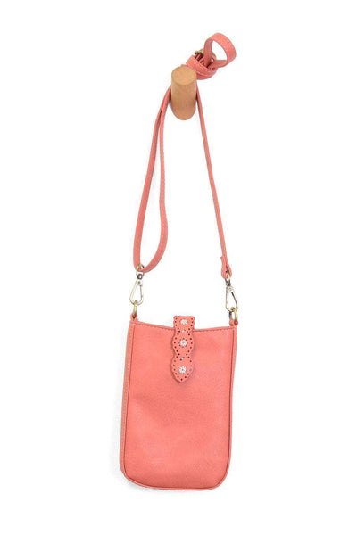 Crossbody/Cell Phone Bag: Coral