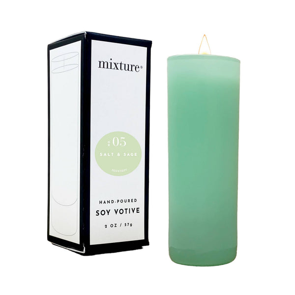 Votive Candle, 2.5oz  Seafoam Salt & Sage