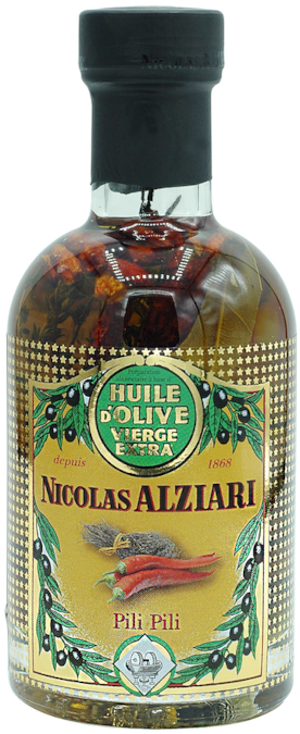 French Alziari Extra Virgin Olive Oil Pilli Pilli, (Peppers)