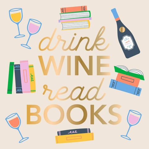 Napkins, Cocktail, Drink Wine Read Books