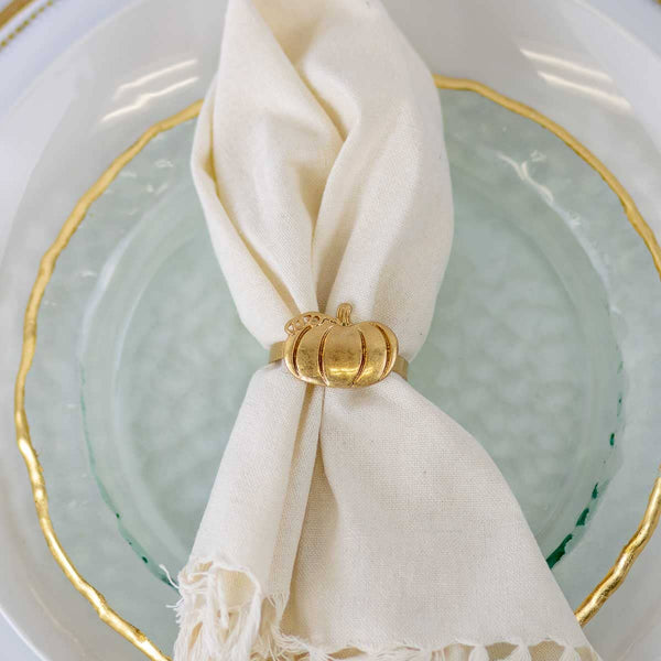 Napkin Ring, Pumpkin  Matte Gold   2"